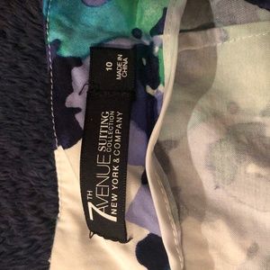 7th Avenue New York & Company floral pencil skirt